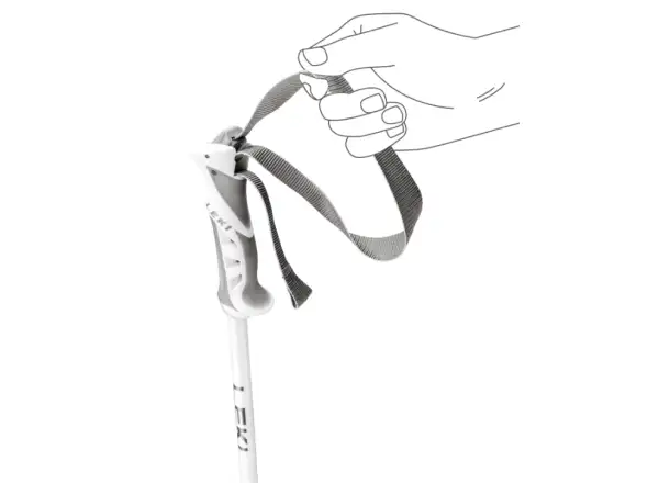 Leki Bliss alpine poles Gunmetal/White/Rosegold