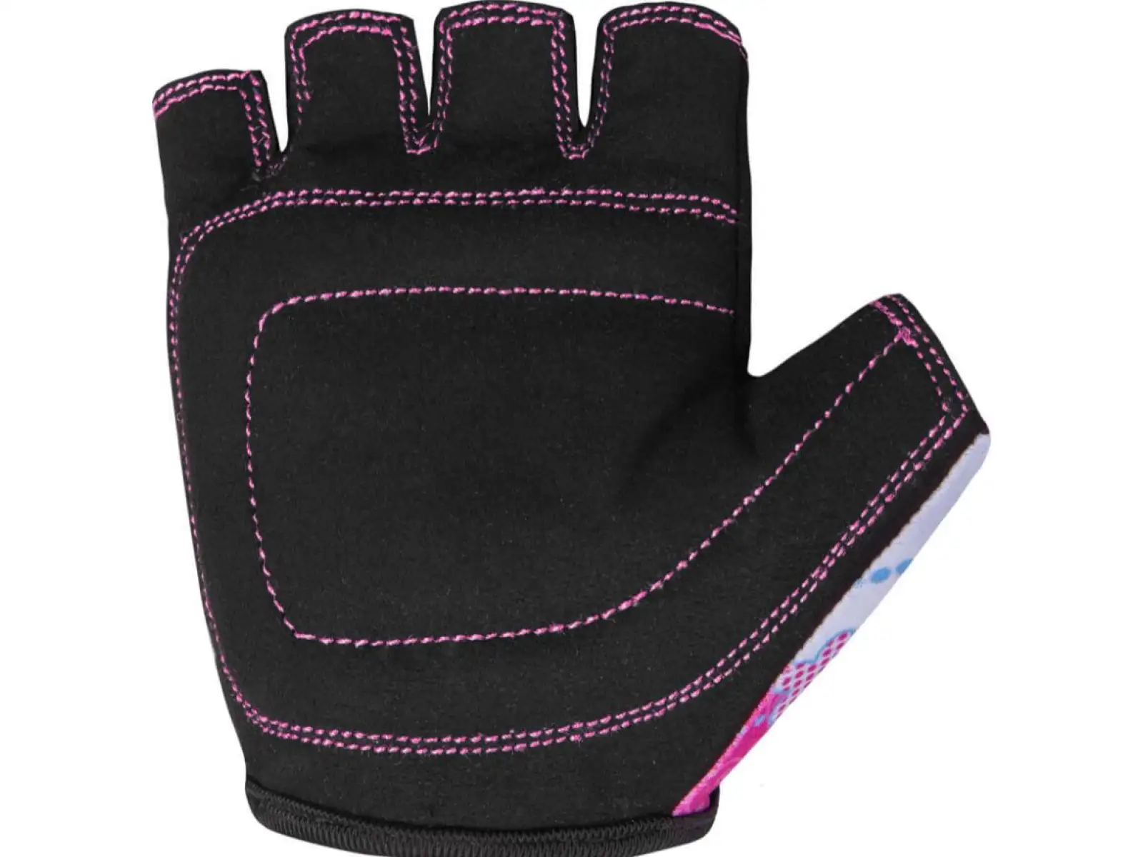 Etape Rex children's cycling gloves short white/pink