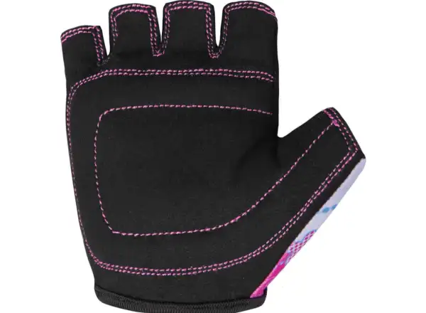 Etape Rex children's cycling gloves short white/pink
