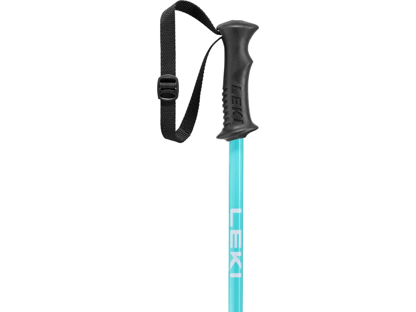 Leki Rider kids downhill poles darkblue-light turquoise-white