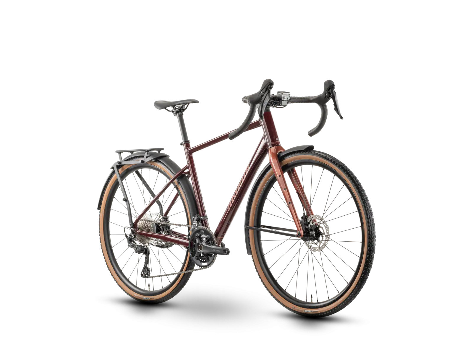 Raymon Territ Pro Street gravel bike MaroonBrown/Brick