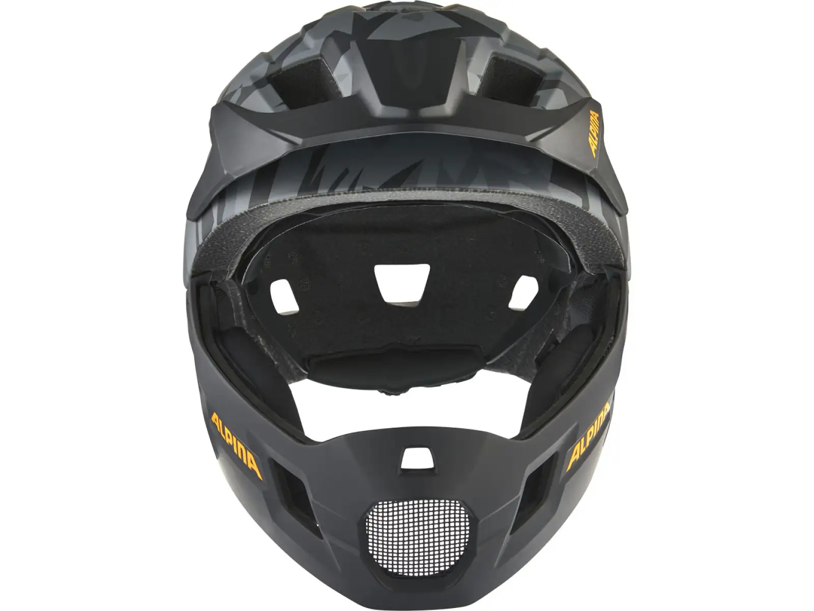Alpina Rupi children's helmet Black/Camo Orange Matt