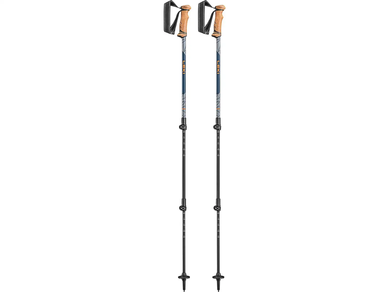 Legacy Lite trekking poles Orange/Denimblue/Light anthracite