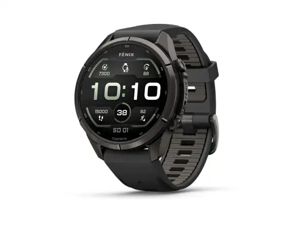 Garmin Fénix 9 Pro inReach 43 mm smart watch Carbon gray DLC Titanium Black/Pebble gray