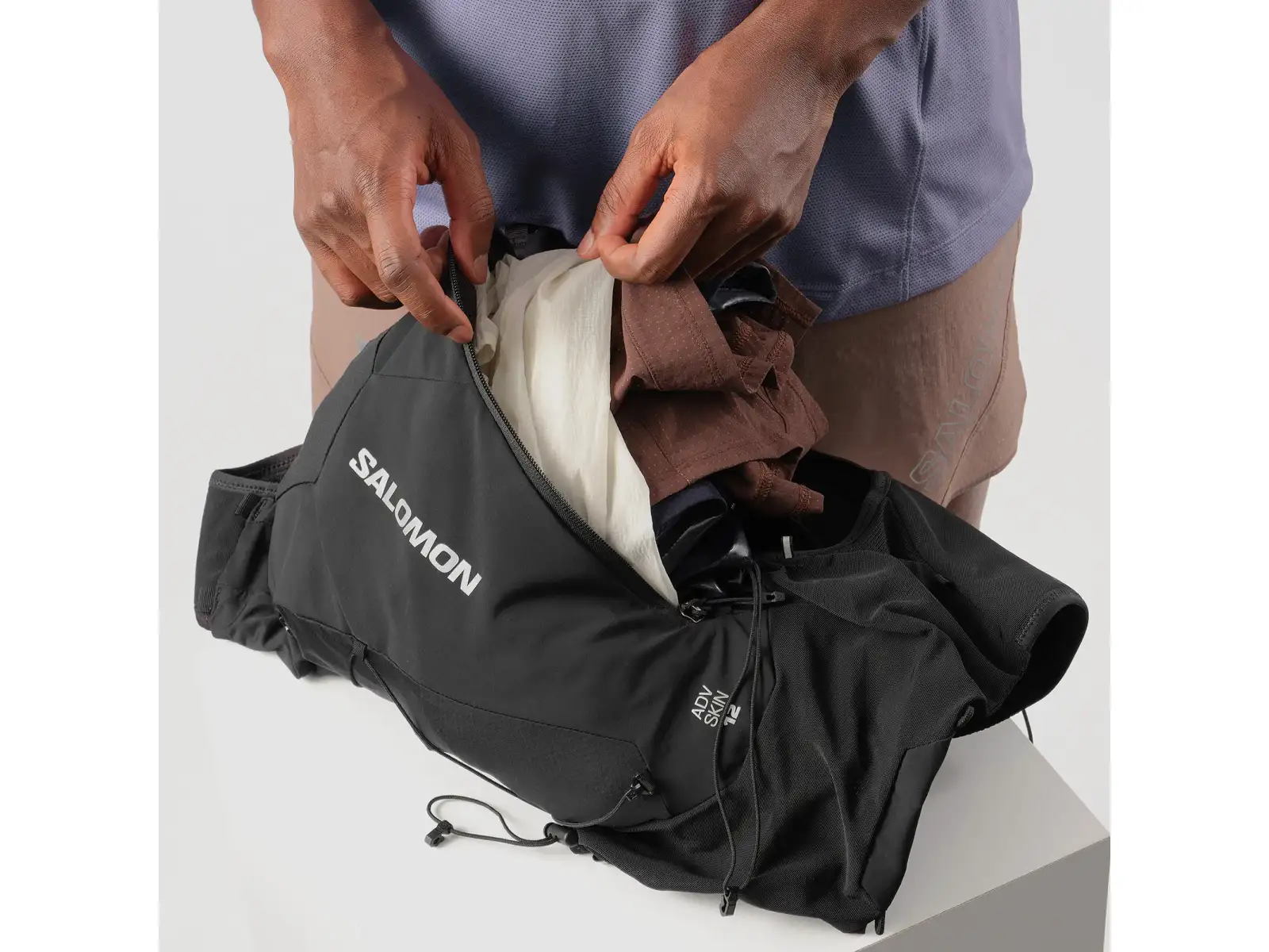 Salomon ADV Skin 12 Set running vest Black