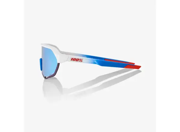 100% S2 Sports TotalEnergies Matte White/Metallic Blue/Blue Multilayer Sunglasses