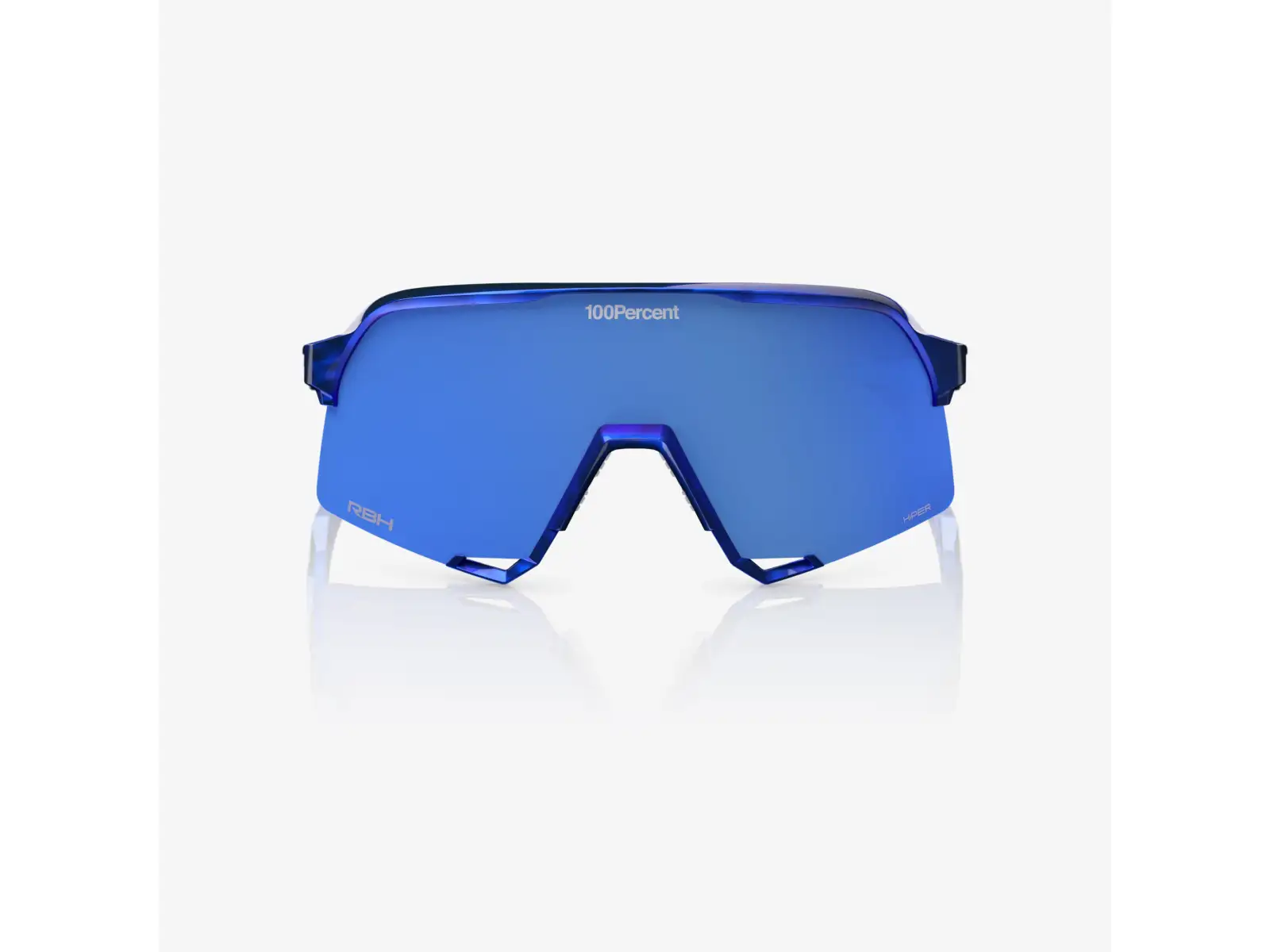 100% S3 glasses  RBH Gloss Blue Holographic/HiPER Royal Blue Mirror Lens