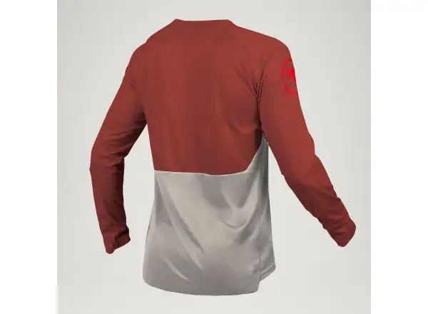 Endura Mt500 Burner men's jersey long sleeve Brick red