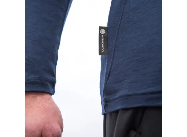 Sensor Merino Active Outside men's long-sleeve shirt Deep Blue