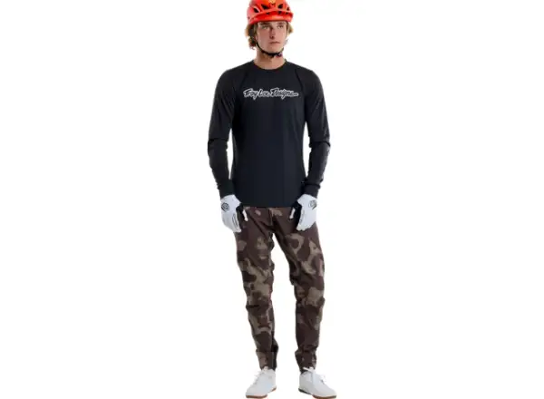 Troy Lee Designs Skyline Ride Tee men's jersey long sleeve Signature Black