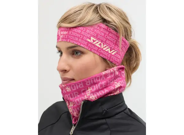 Silvini Agri unisex headband Lime/Garden