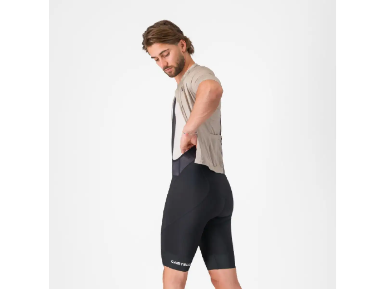 Castelli Endurance 4 men's shorts with pad and bib Black