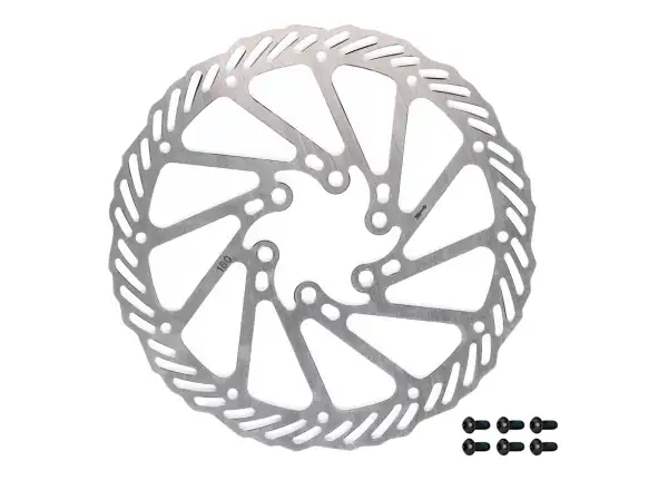 Force-7 brake disc 160 mm silver