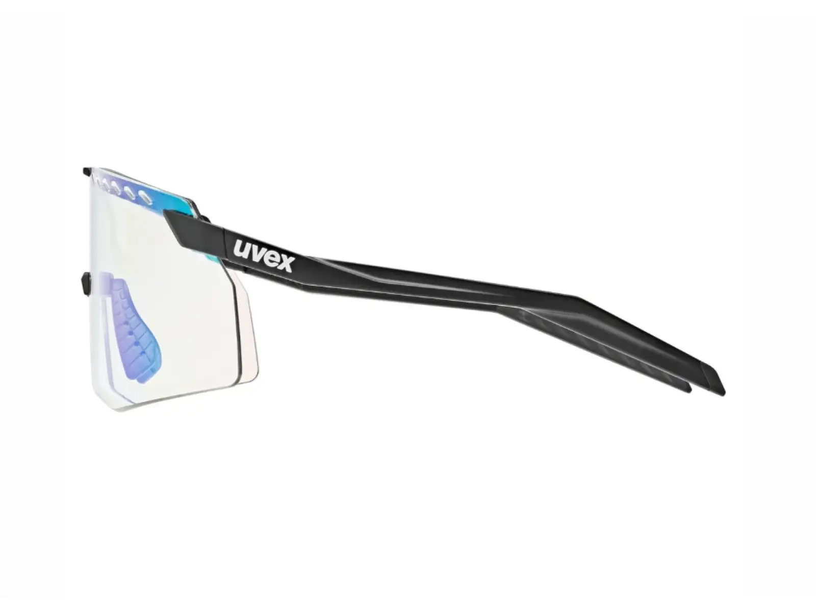Uvex Pace Stage Variomatic glasses Black Matt/Mirror Green