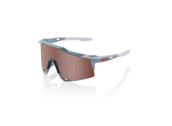 100% SPEEDCRAFT HiPER Crimson Silver Glasses Stone Grey/Brown