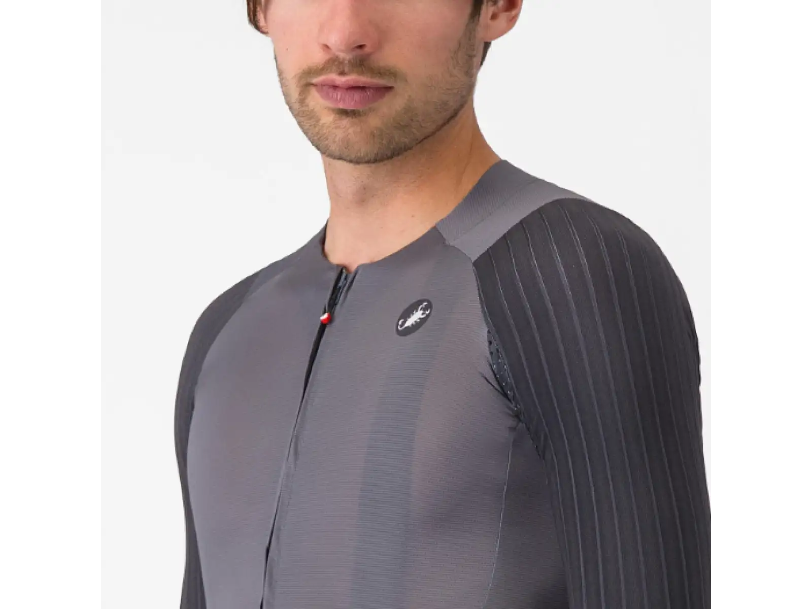 Castelli Aero Race 8S men's jersey short sleeve Smoky Gray