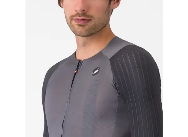 Castelli Aero Race 8S men's jersey short sleeve Smoky Gray