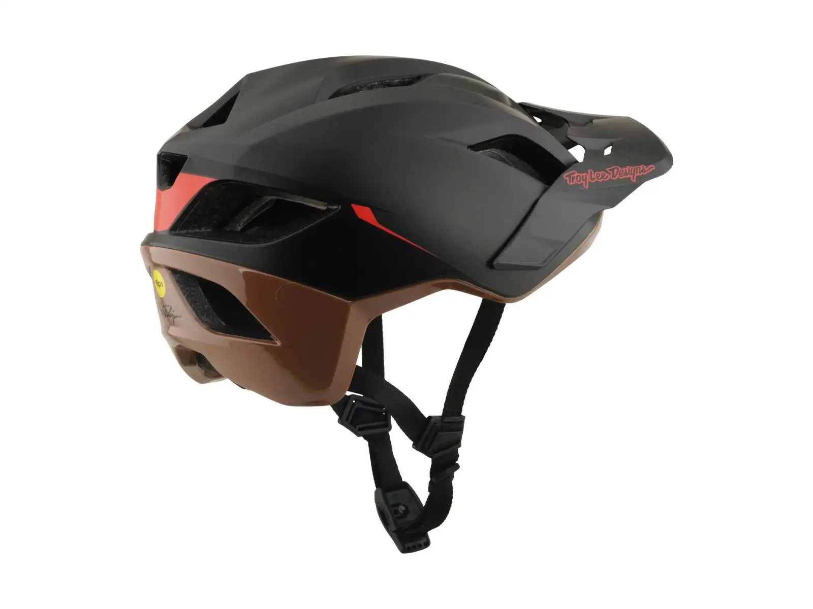 Troy Lee Designs Flowline SE MIPS helmet Stacks Charcoal/Sienna