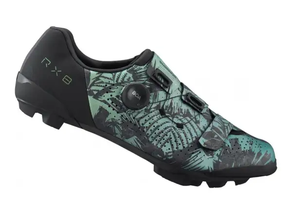 Shimano SH-RX801 men's gravel shoes Tropical Leaves
