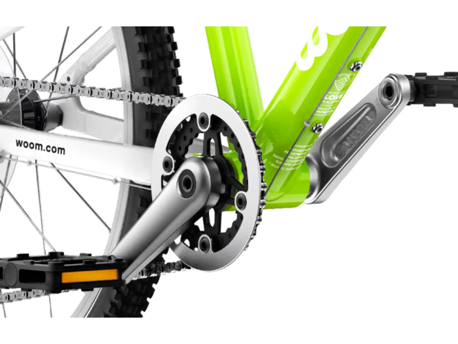 Woom 4 Lizard Lime 20 children's bike