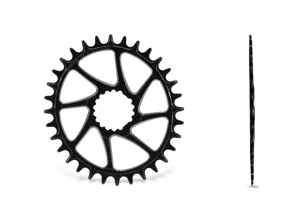 Garbaruk chainring Cannondale Hollowgram Oval Ai-compatible black