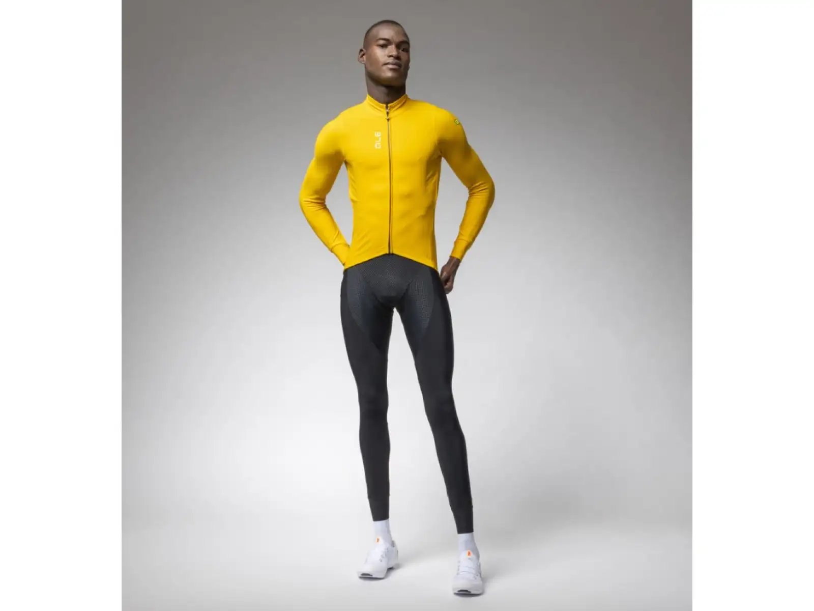 Alé Pragma Fondo 3.0 men's insulated jersey long sleeve Ginger