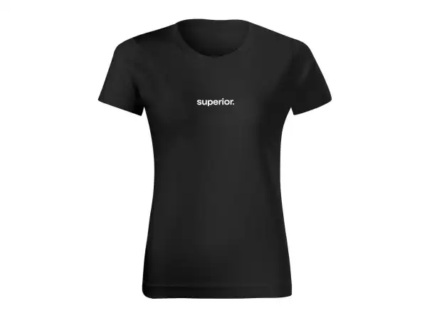 Superior Silk Print women's T-shirt short sleeve Black