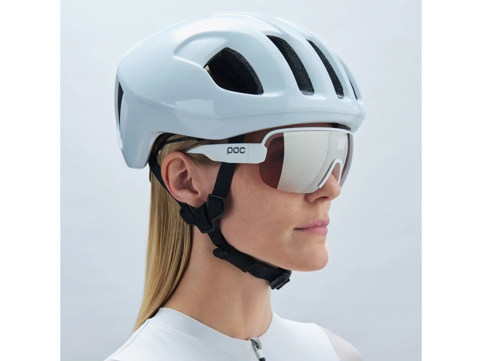 POC Aim glasses Hydrogen White/Clarity Trail /Partly Sunny Silver
