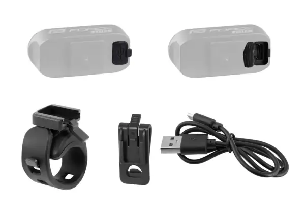 Force Pill rear light 3 diodes usb