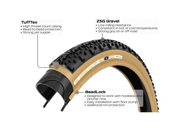 Panaracer GravelKing X1 28" Tire Kevlar Black
