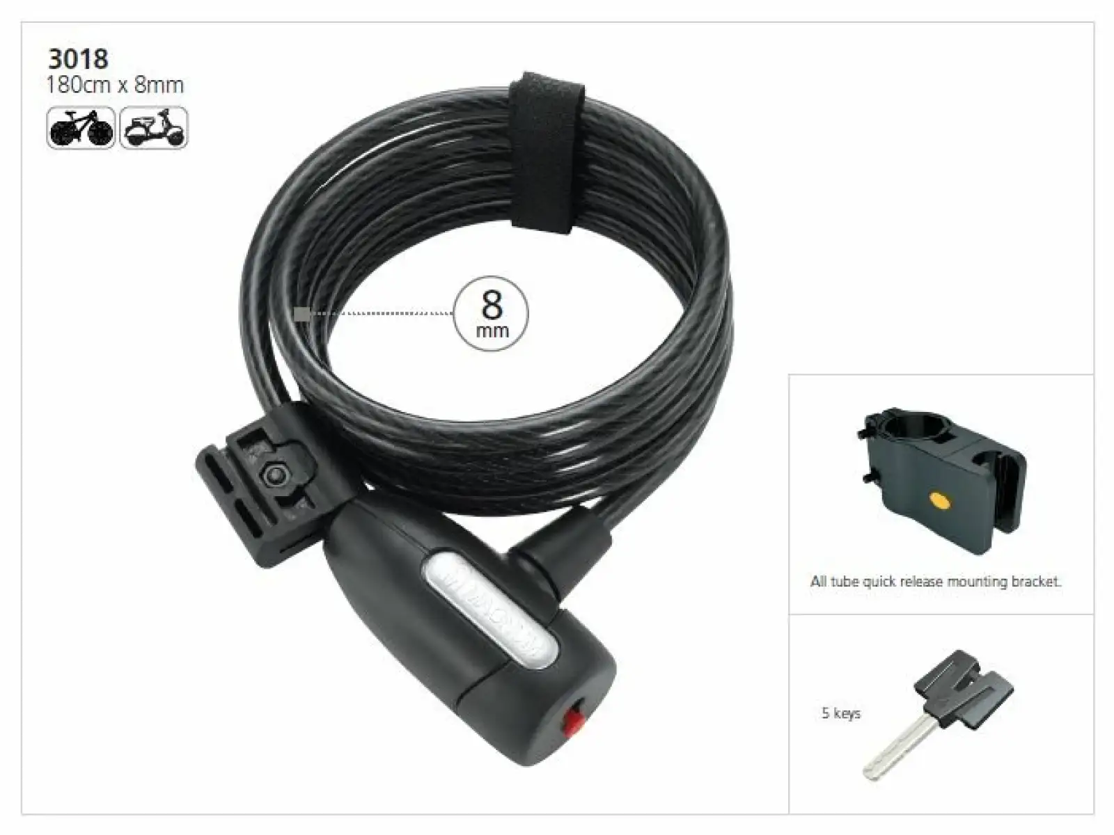 Magnum lock spiral 1850x8 mm