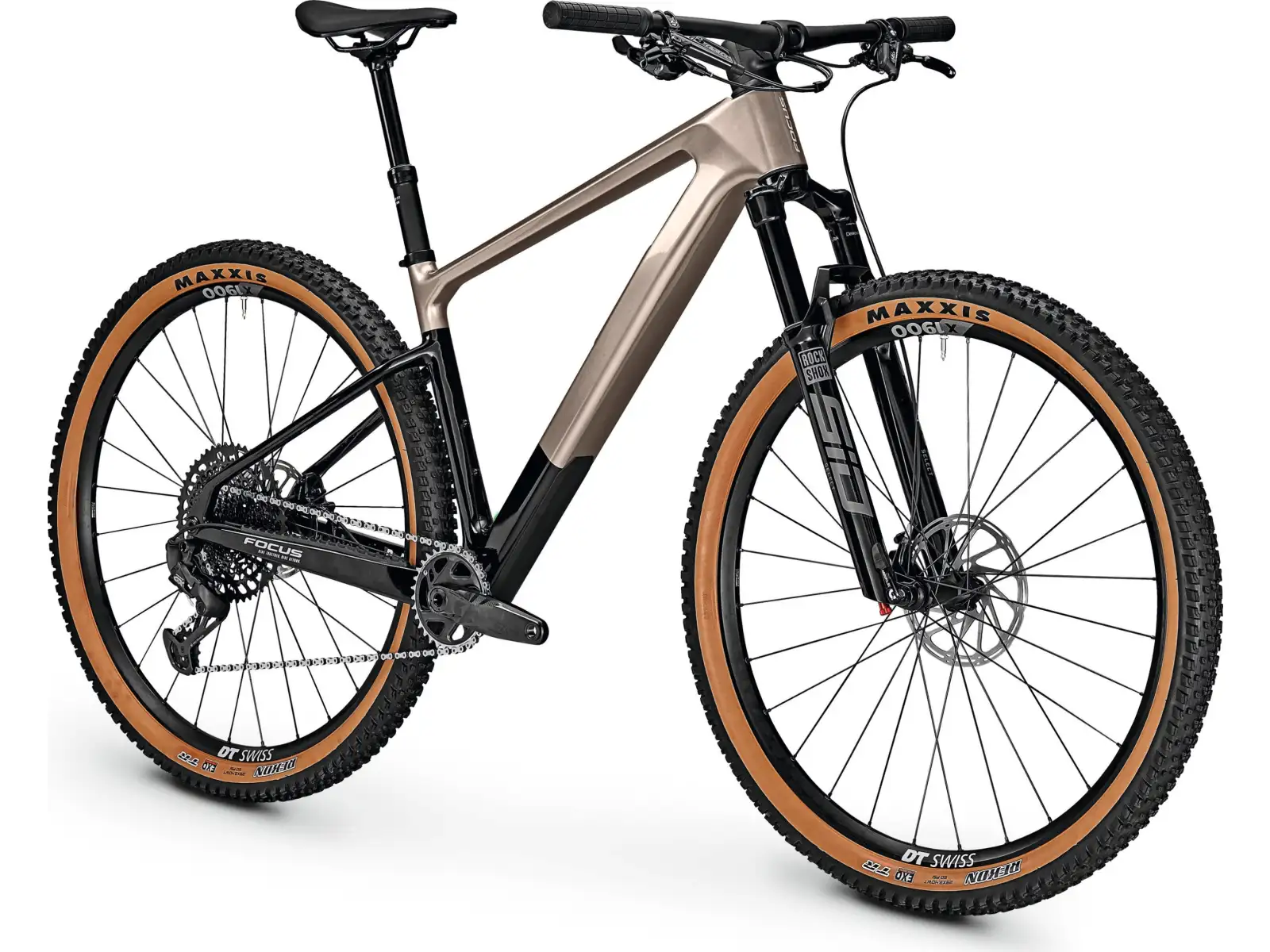 Focus Raven 8.9 DI 29" mountain bike Silver Glossy / Carbon Raw Glossy