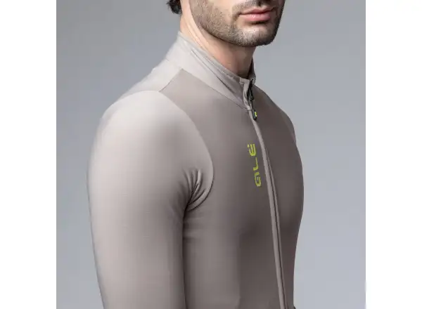Alé Pragma Fondo 3.0 men's insulated jersey long sleeve Rope Grey