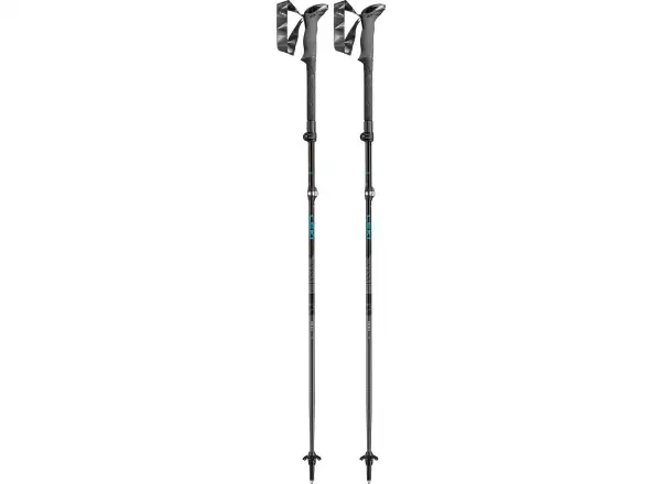 Leki Makalu FX trekking poles Petrol/Black/Silver size 110-130 cm