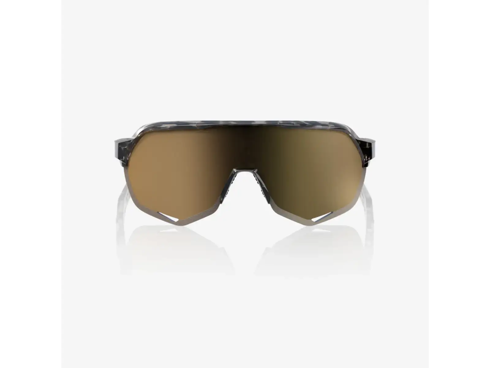 100% S2 sunglasses Gloss Black Havana/Soft Gold Mirror