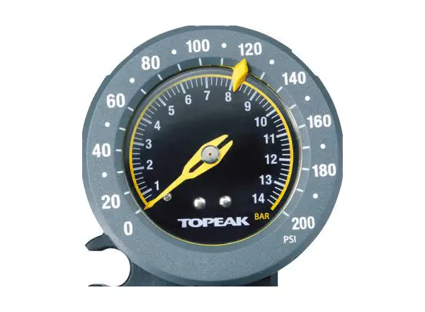 Topeak JoeBlow Race floor pump blue