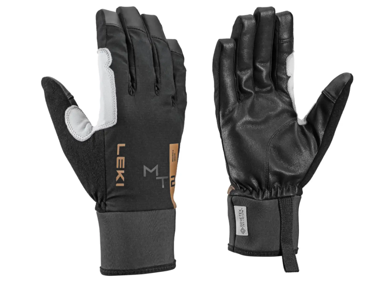 Leki Montera Storm alpine gloves Black/White/Brown