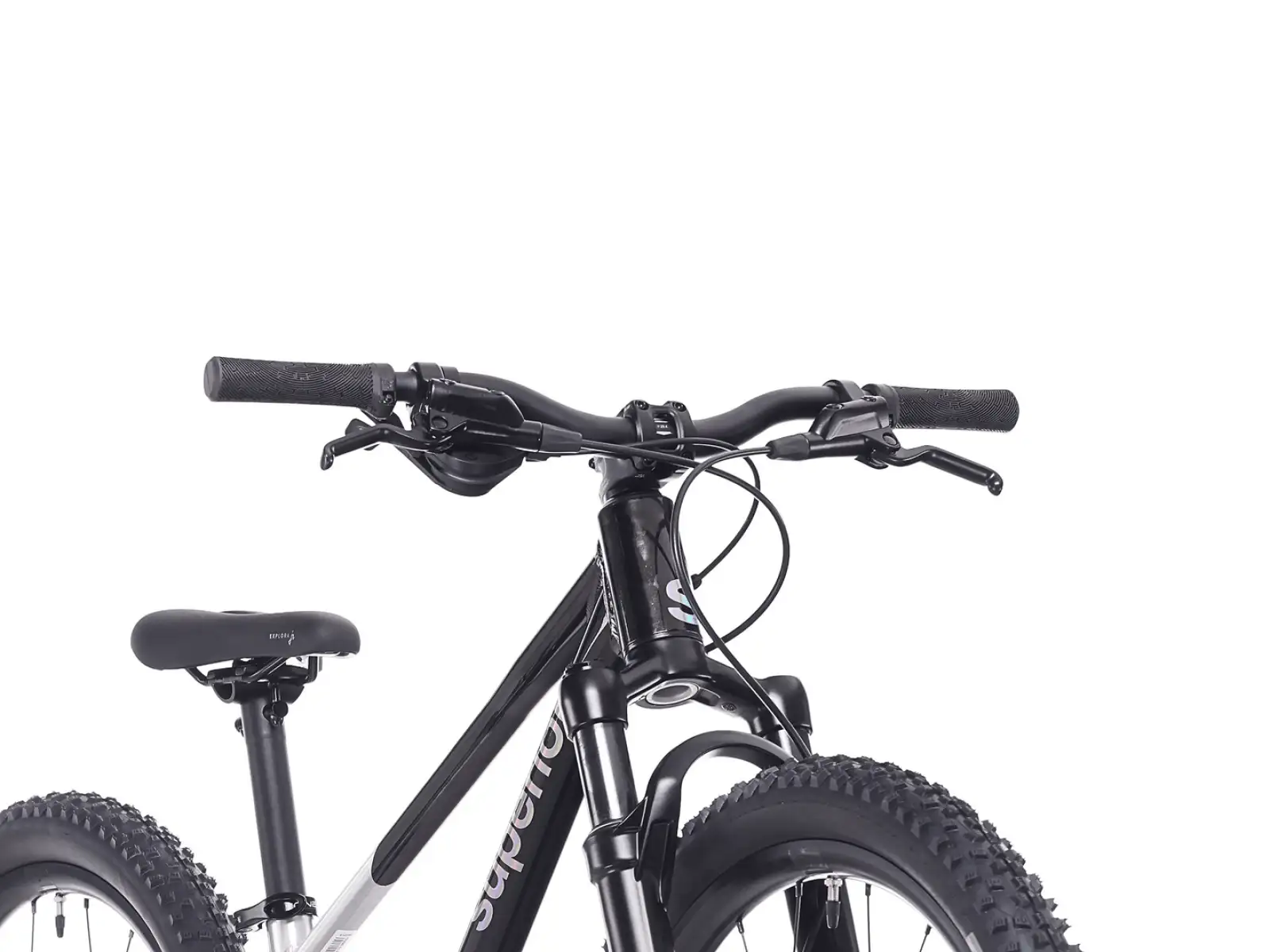 Superior TEAM 24 kids bike Gloss Brushed Alu / Rainbow Black