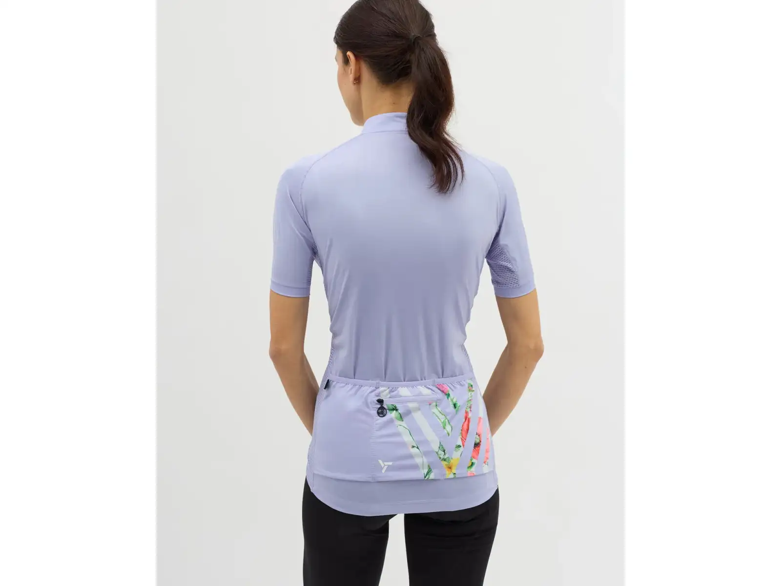 Silvini Calnia women's jersey short sleeve Lilac/White