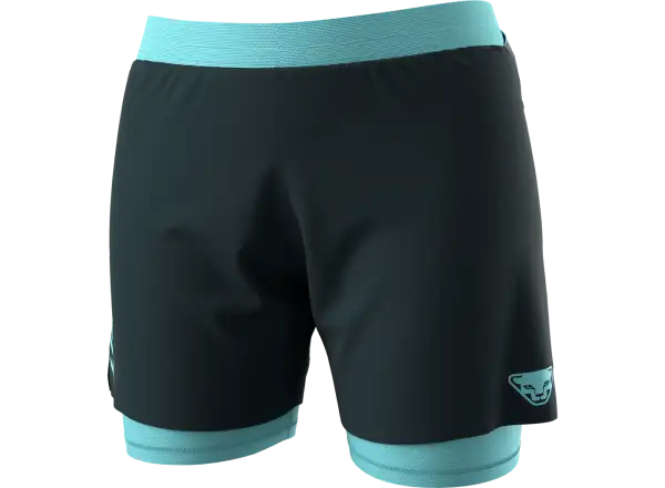 Dynafit Alpine Pro 2in1 women's running shorts Blueberry/Marine Blue