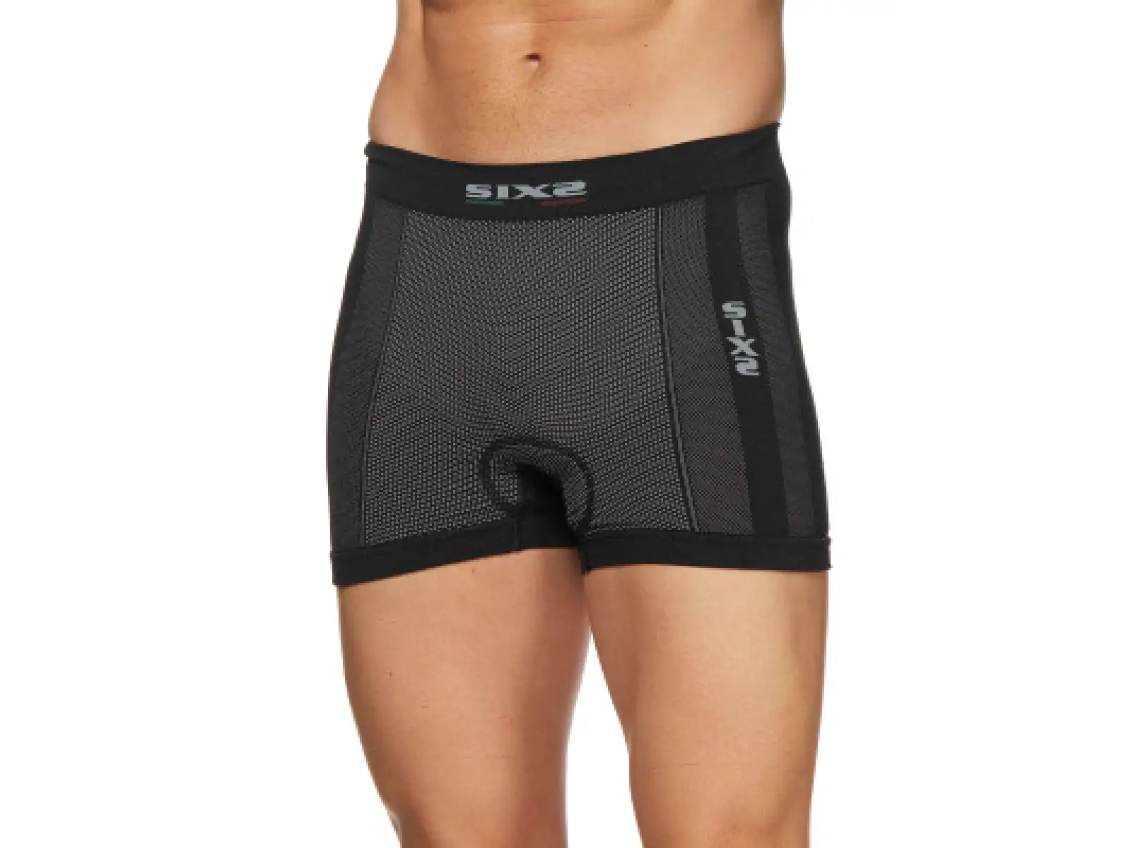SIXS BOX2 functional boxers with pad carbon black