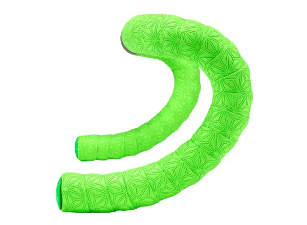 Supacaz Super Sticky Kush TruNeon handlebar tape Neon Green/Black Plugs