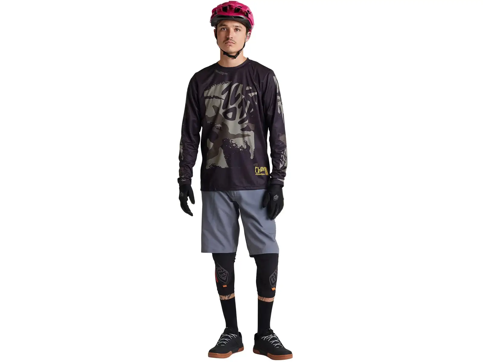 Troy Lee Designs Flowline Confident jersey long sleeve Black