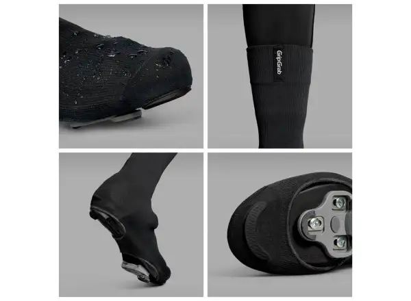 Grip Grab Flandrien Waterproof road shoe covers yellow