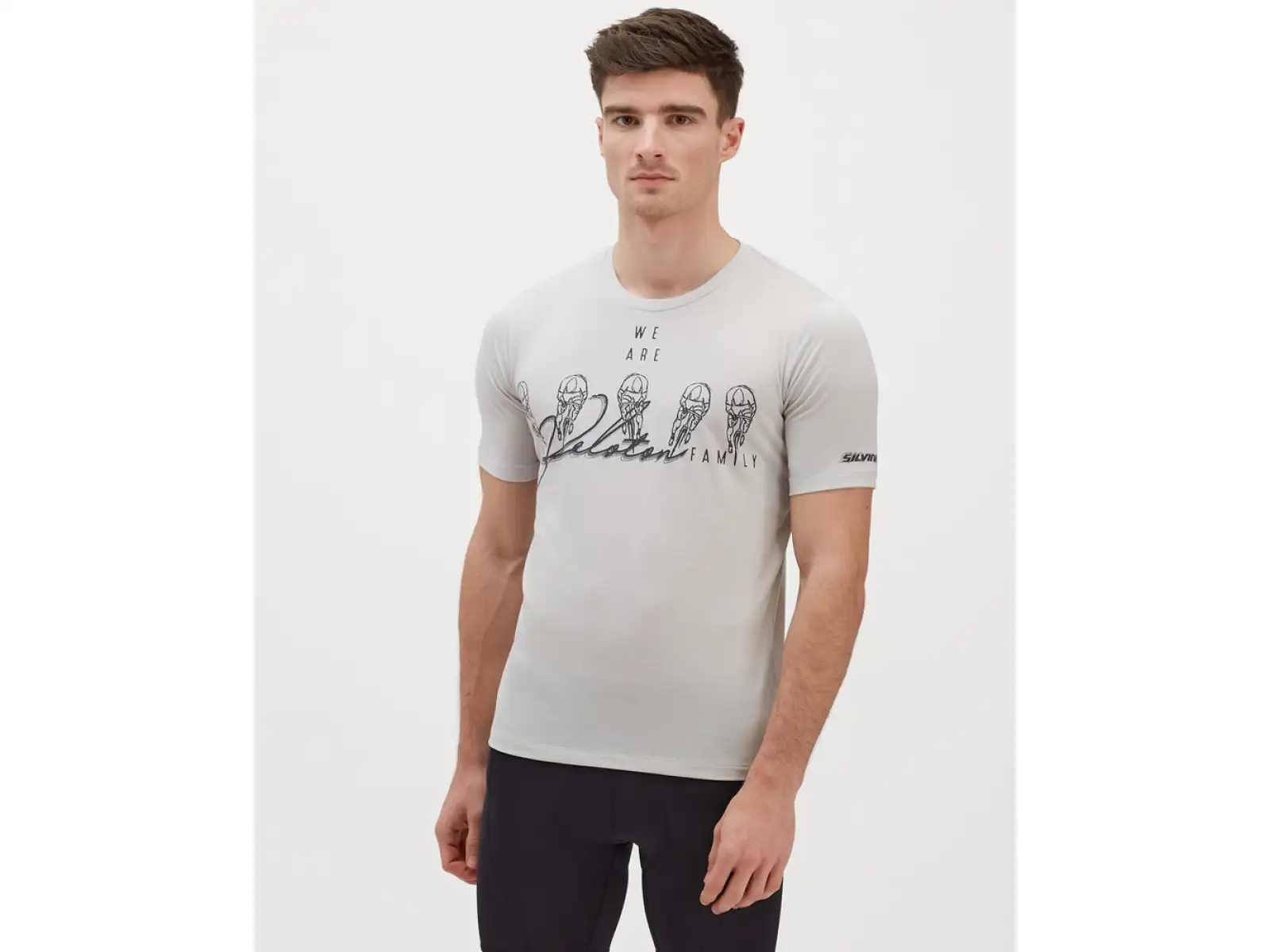 Silvini Berici men's jersey short sleeve cloud/charcoal