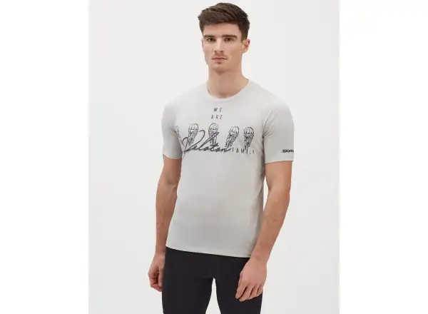Silvini Berici men's jersey short sleeve cloud/charcoal