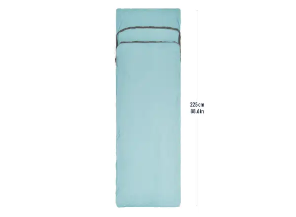 Sea To Summit Comfort sleeping bag liner with pillow Aqua Sea