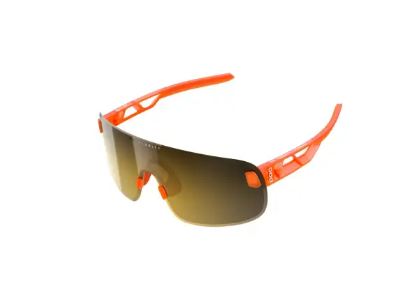 POC Elicit cycling glasses Fluorescent Orange Translucent