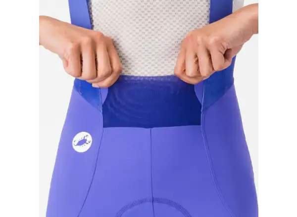 Castelli Espresso 2 W women's shorts with pad and bib Ultraviolet