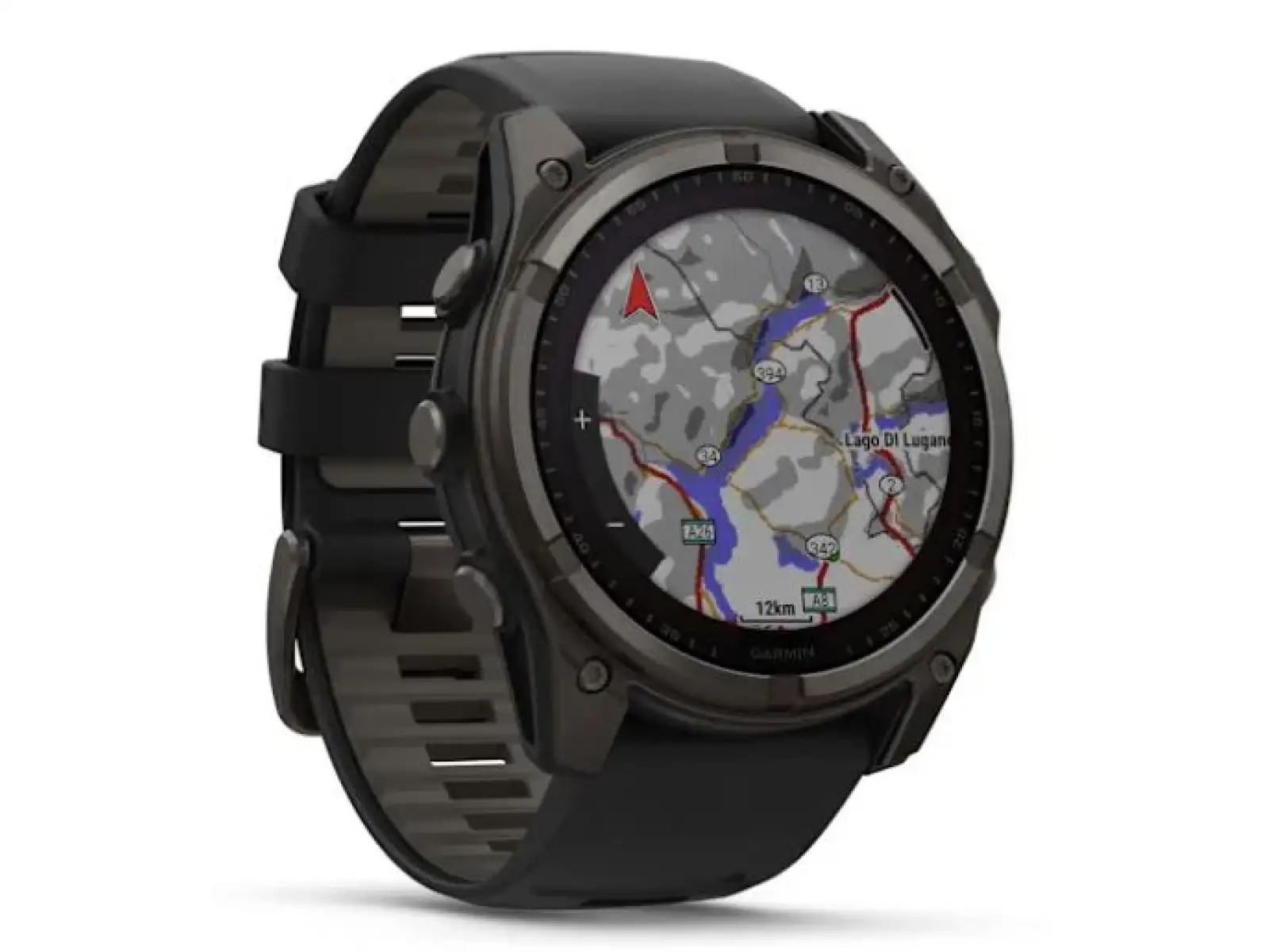 Garmin fenix 8 - 51 mm Solar Sapphire smart watch Carbon DLC Titanium Black/Pebble Gray